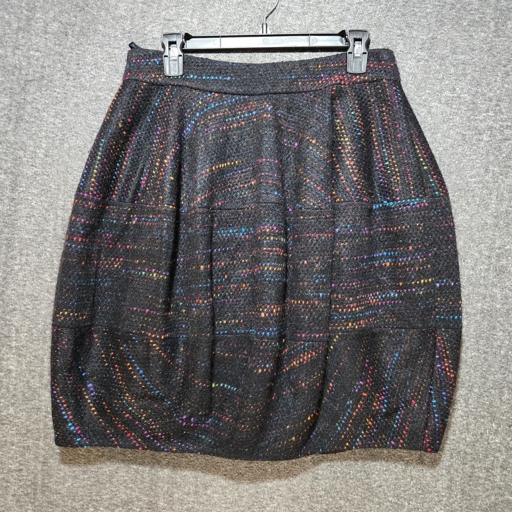 Boss Hugo Boss Women's Pleated Wool Alpaca Tweed Pencil Skirt‎ Sz 6